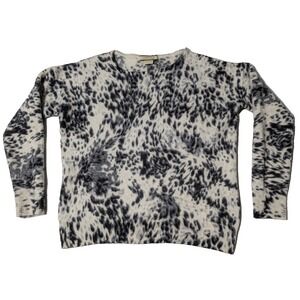 Amicale Cashmere Leopard Print Sweater‎ - Women Small